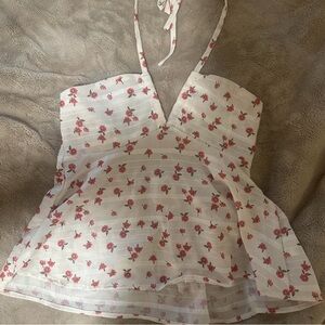 Floral Halter Top